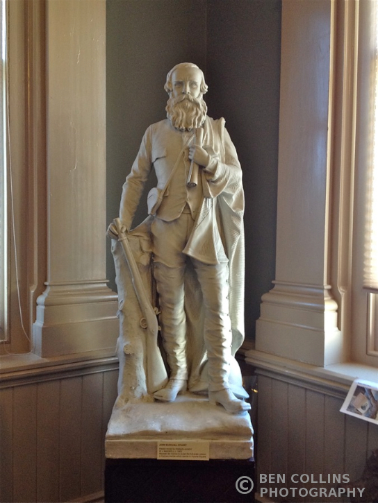 Statue of John Stuart, Explorer, in the Royal Geographical Society of South Australia