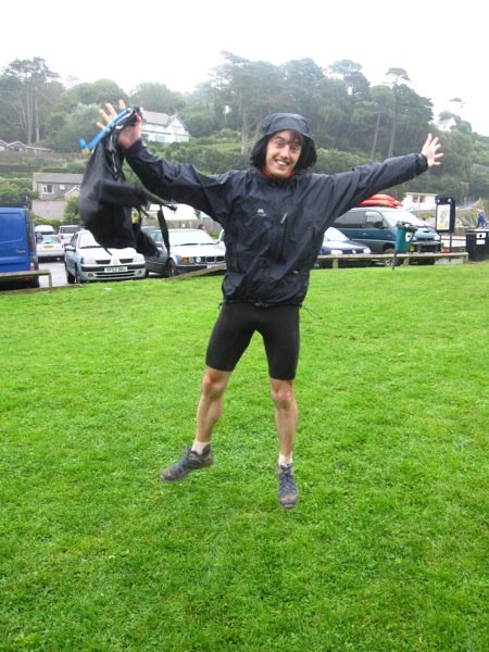 Still had the energy for a celebratory jump!