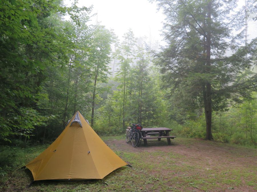 Camp at Lake Paradox