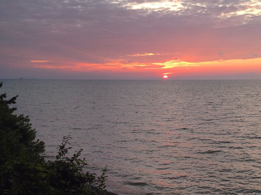 Sunset over Lake Erie