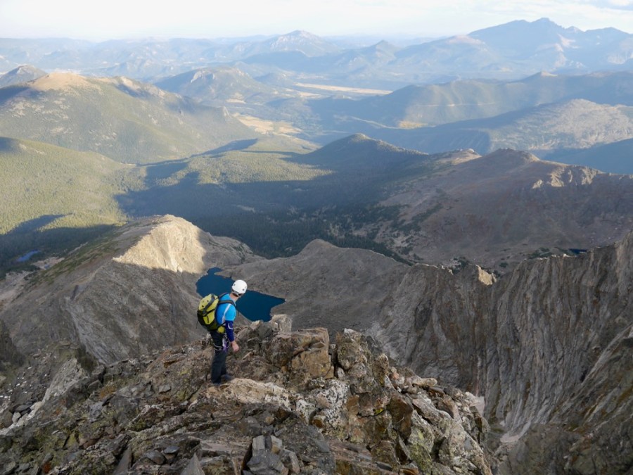 Me on the start of the summit ridge