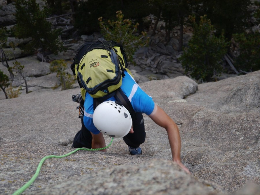 Climbing on Lumpy Ridge near Estes Park
