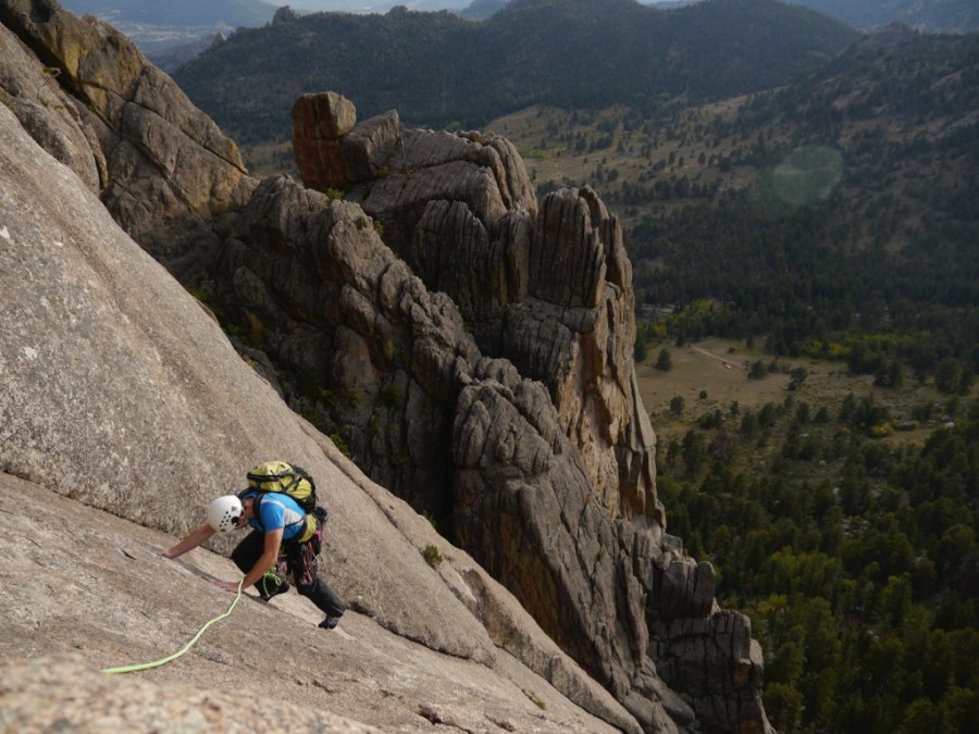 Climbing on Lumpy Ridge near Estes Park