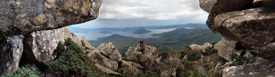 Panoramic view from the shoulder of Mt Eliza